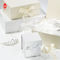 Caixa de embalagem de presente de papelão brilhante laminação rígida caixa de papel magnético