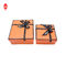 Картон хранения прямоугольника коробки прочного оранжевого подарка картона Боукнот упаковывая