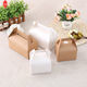 Wholesale White Black Kraft Paper Custom Printing Logo Handle Cake Box Wrapping Paper Baking Box