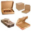 8 Inch Varnishing BE Flute Pizza Packaging Box Corrugated Paper Packing Box