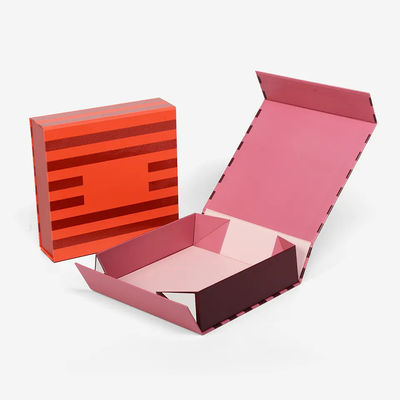 ECO Cardboard Book Shaped Paper Box Cosmetic Dress Custom Folding Magnetic Gift Box