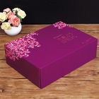 Glossy Lamination 157g Art Paper Violet Flower Packaging Box