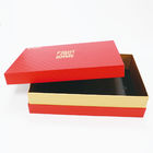 4C Offset Printing 900gsm Red Two Pieces Clothing Packaging Box