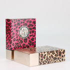 Leopard Debossing 157g Art Paper Printed Packaging Boxes