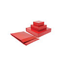 Red Wrapped Laminated 1200g Rigid Paper Foldable Gift Boxes