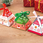 Foldable Cone 350gsm Varnishing Art Paper Christmas Gift Box