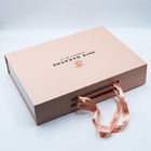 Box For Eye Cream Pink Cosmetic Gift Book Shaped Box Packaging With Black EVA Insert