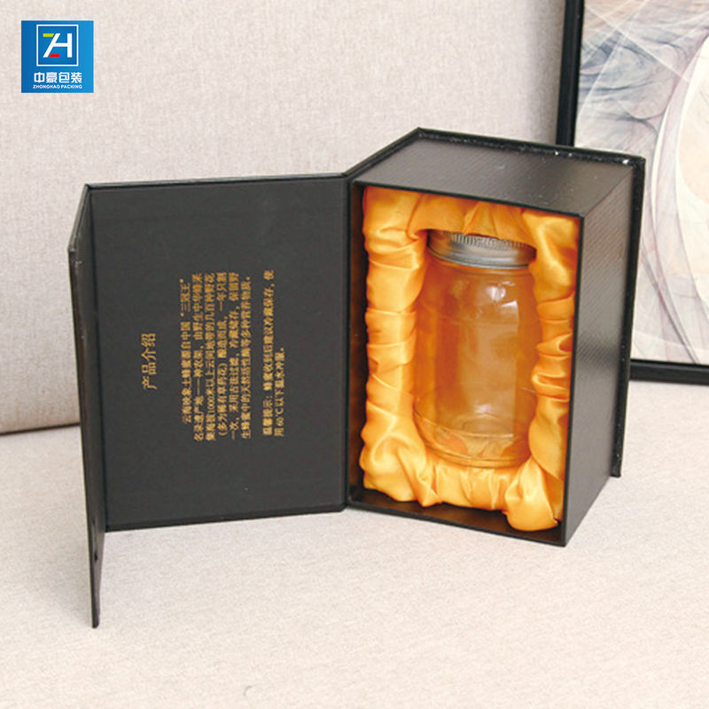 Magnet Hinge Bottled Liquid 2mm Debossing Paper Packaging Box