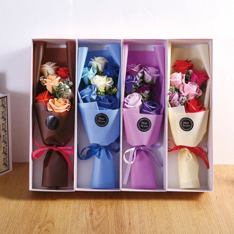 Matte Lamination 1200gsm Artificial Flower Gift Packing Boxes