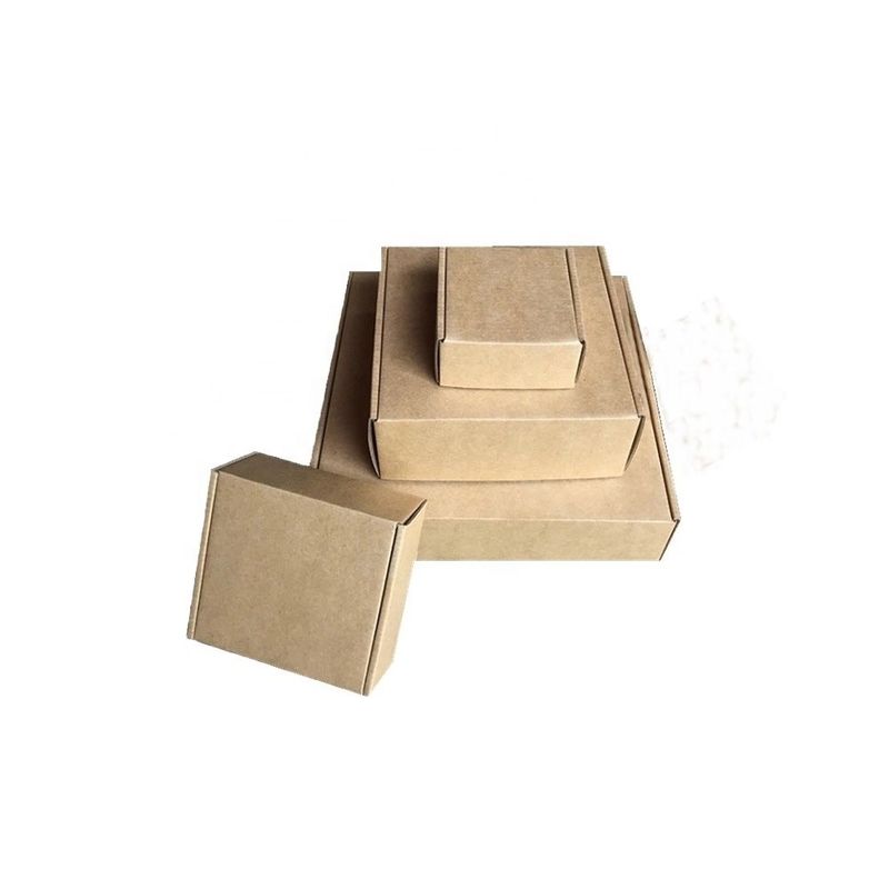 Brown Embossing 210*210*30cm E Flute Corrugated Mailing Box
