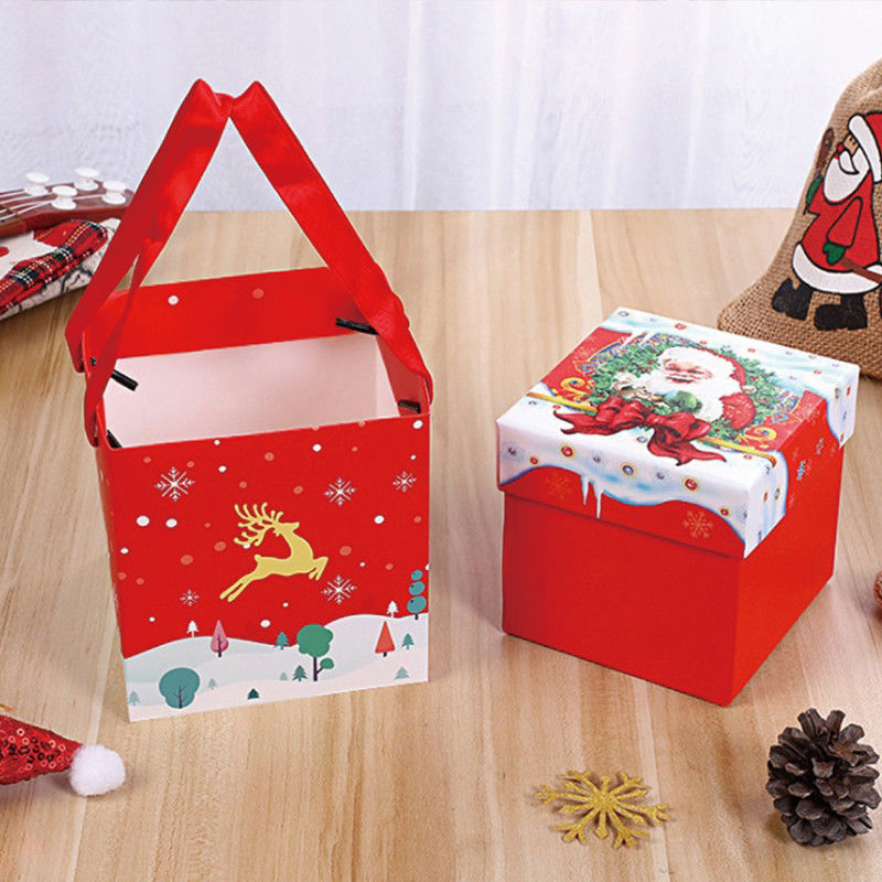 Panton Color Printing 300gsm Christmas Apple Gift Candy Box