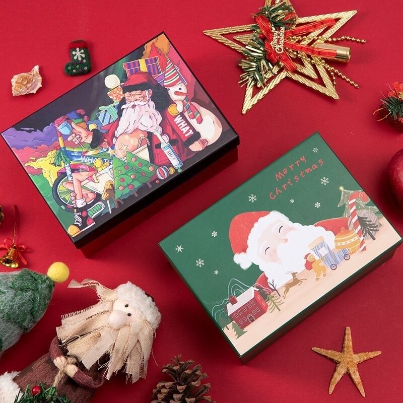 Elegant Art Paper Christmas Gift Paper Box Packaging
