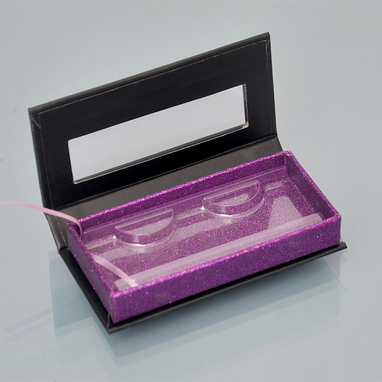 Magnetic Eyelash Packaging Box Custom Eyelash Box Glitter Pink Glitter Eyelash Box Custom Logo