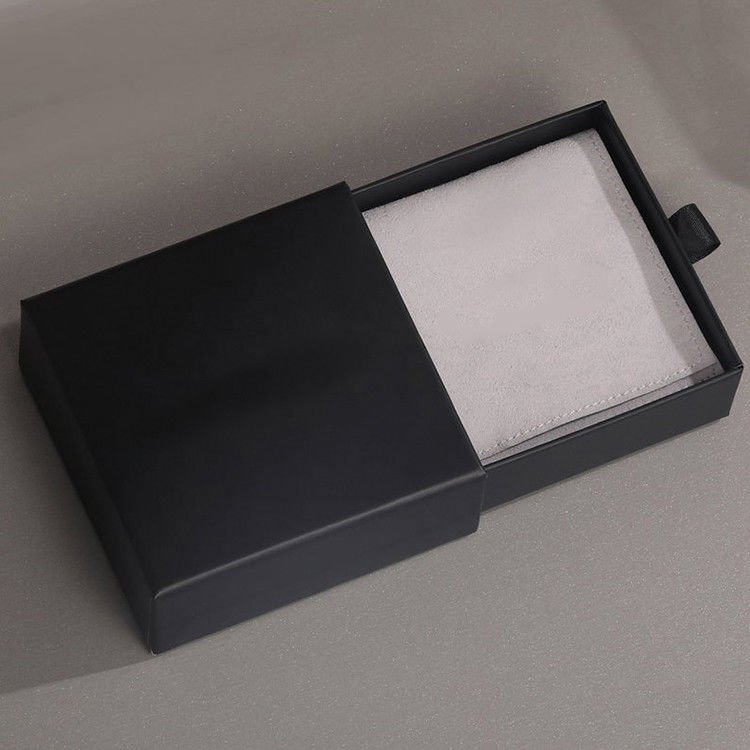 Jewelry Box Design Packaging Jewelry Gift Box With Ring Paper Box Luxury Microfiber Jewelry Packaging Pouch