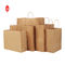 3x8.5 Inches Gift Packing Bags SGS  Clothing Packing Kraft  Paper Bag With Handle