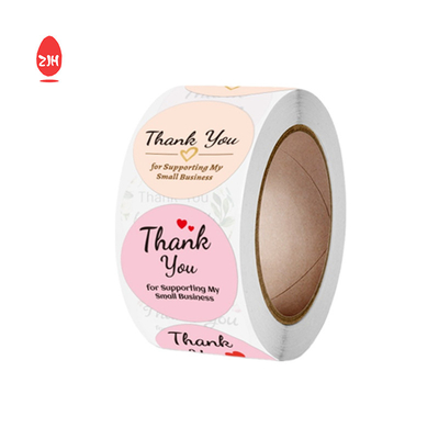 Round Shape Waterproof Vinyl Sticker Paper
