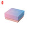 Oem Senior  Silver Stamping Cardboard Gift Packaging Box Blue Pink Gradient