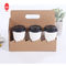Disposable Cardboard Reusable Packaging Box FSC Drink Coffee Paper Cup Holder Tray