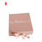Oval Foil Stamping Cardboard Magnetic Folding Gift Box With Ribbon