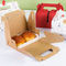 Wholesale White Black Kraft Paper Custom Printing Logo Handle Cake Box Wrapping Paper Baking Box