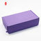 Custom Logo Jewelry Printing Purple Cardboard Gift Packaging Box For Clothing