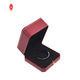 Red Gold Glossy Lamination Leather Jewelry Storage Box 4C Printing