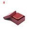 Red Gold Glossy Lamination Leather Jewelry Storage Box 4C Printing