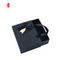 Rigid Paper Perfume Packaging Box With Ribbon FSC Sliding Drawer Black Gift Box