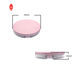 Ultra Thin Luxury Cosmetic Box Mirror Elastic Mesh Refillable Case With Filp Cover