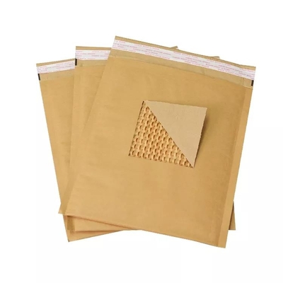 Express Envelope Kraft Paper Mailer Biodegradable Shockproof Honeycomb Kraft Paper