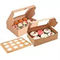 Luxury Cookie Dessert Reusable Packaging Box Cupcake Holder Paper Box With Inserts