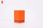ECO Friendly Orange Paper Cardboard Gift Packaging Candle Box With Lid