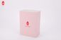 Paperboard Clothes Shoe Packaging Boxes , Pink Matte Magnetic Gift Box With Ribbon