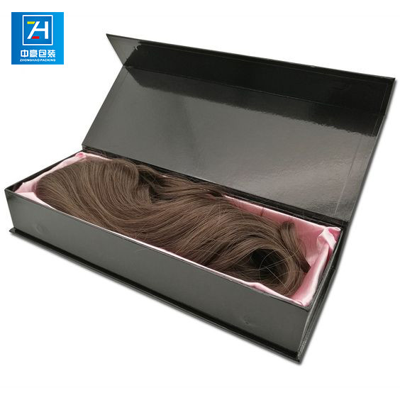 Silk Screen Printing 1000gram Virgin Weave Hair Extension Packaging Boxes