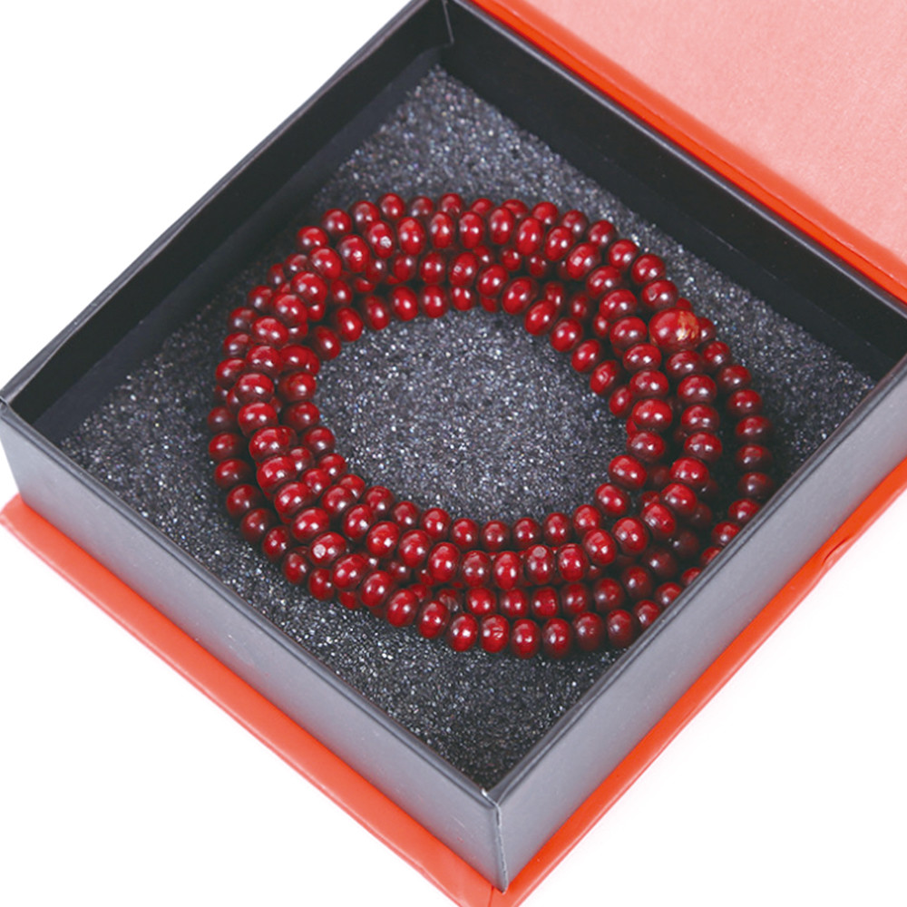 1000gsm Greyboard Glossy Lamination Red Necklace Bead Packing Box