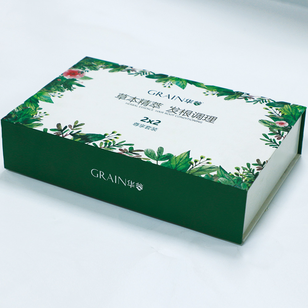 Calendaring 1000g Art Paper Wig Cosmetic Gift Box Packaging