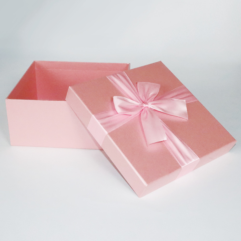 Custom logo Small pink packaging gift box for packing