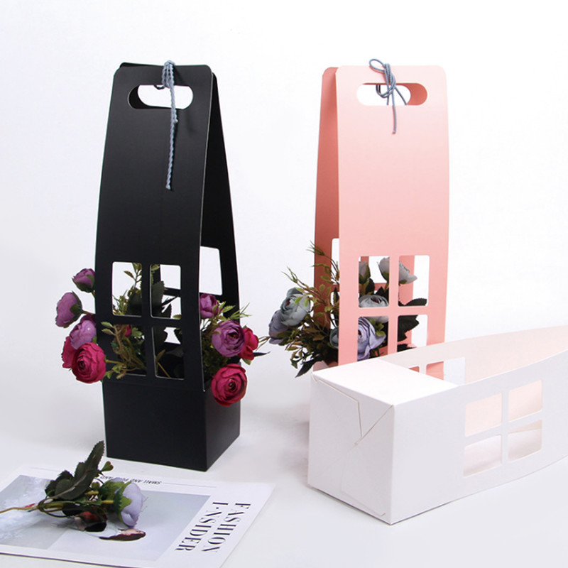Flexo printing 300gsm Cone Flower Macaron Packaging Box