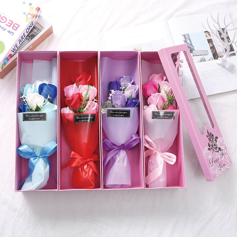 Wholesale printed luxury cardboard artificial flower paper gift packaging shipping boxes custom logo subscription flower