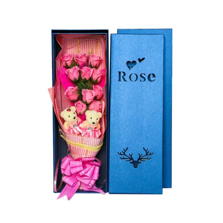 Panton Color Debossing Embossing Rose Flower Gift Packing Boxes