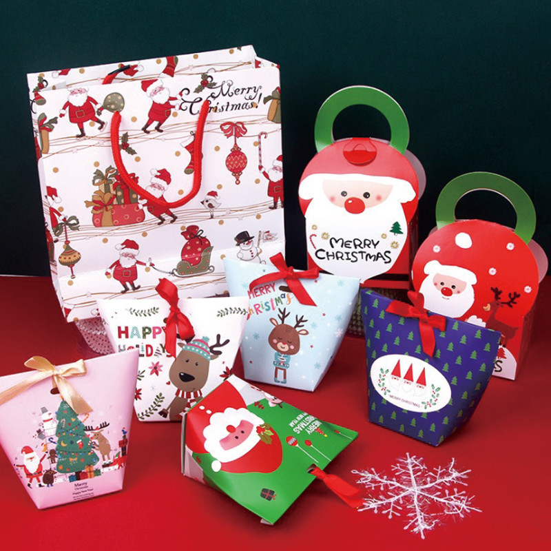 Matte Lamination 128gsm 1C Printing Christmas Card Gift Boxes