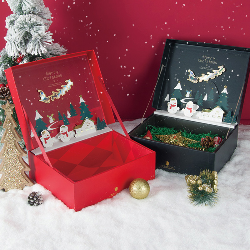 Recycled 4C Offset Printing 1.5mm Christmas Gift Box