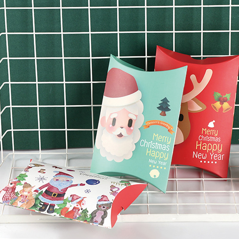 Custom Foldable Christmas Gift Paper Bag Greeting Card Boxes
