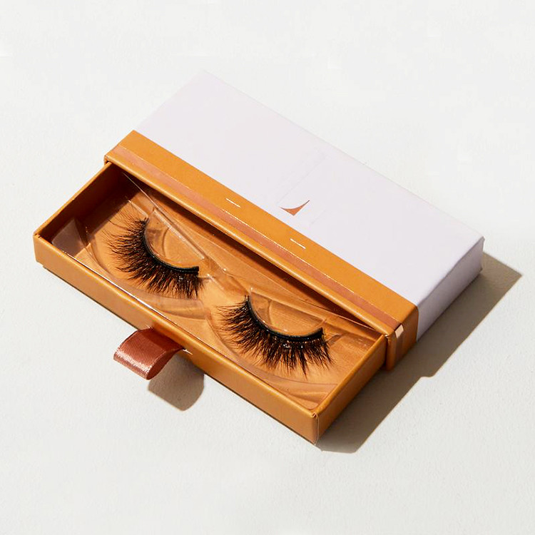 Custom High-end Cardboard Paper Gift Eyelash Boxes Packaging Paper insert Boxes White Drawer for Lashes