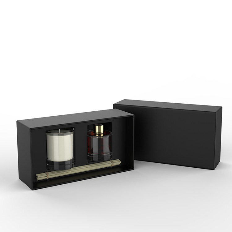 Luxury High End 2 Piece Bottle Candle Rigid Candle Packaging Box Design