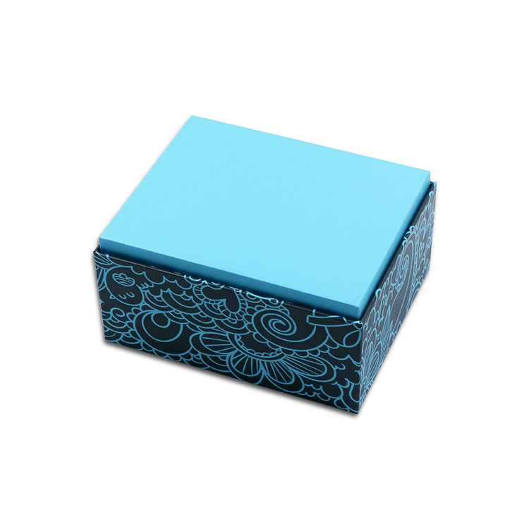 Custom Printed Blue Elegant Premium Watch Bottom And Lid Men'S Watch Gift Box