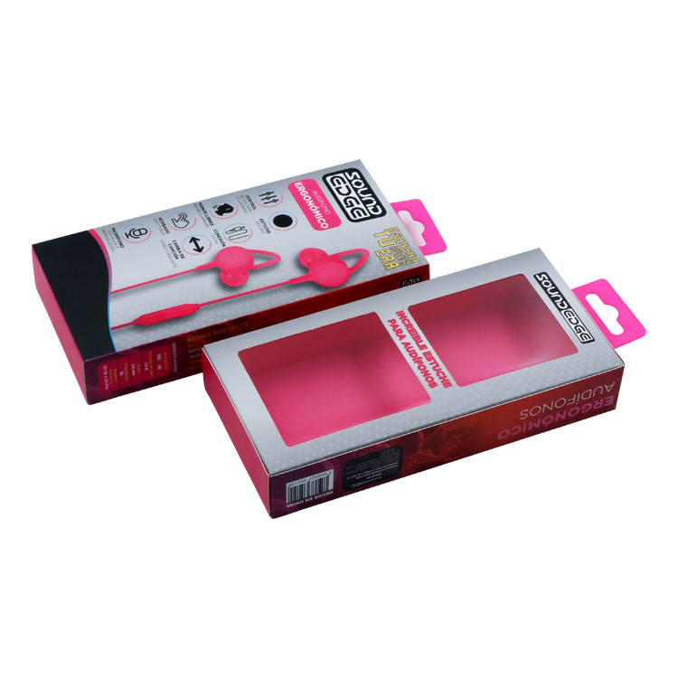 Custom Made Printing Recyclable Paper Earphone Packaging Box