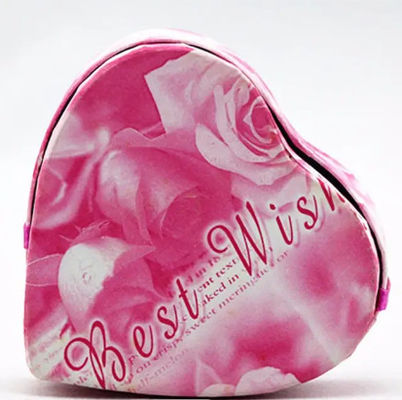 Coração cor-de-rosa caixas de empacotamento dadas forma do ramalhete da flor luxuosas para Valentine Gift