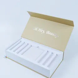 EVA Insert Cosmetic Packaging Boxes Rigid Cardboard Magnetic Gift Box