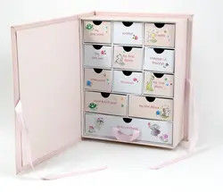 Regalo de Advent Calendar Box Empty For de la cartulina del tamaño/al por menor modificado para requisitos particulares/promoción